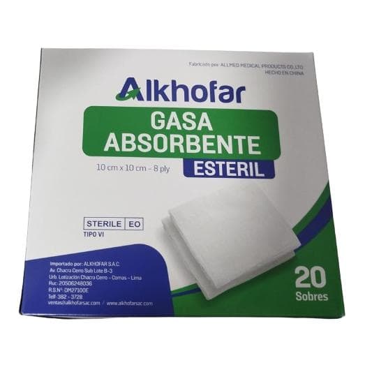 GASA ABSORBENTE ESTÉRIL
